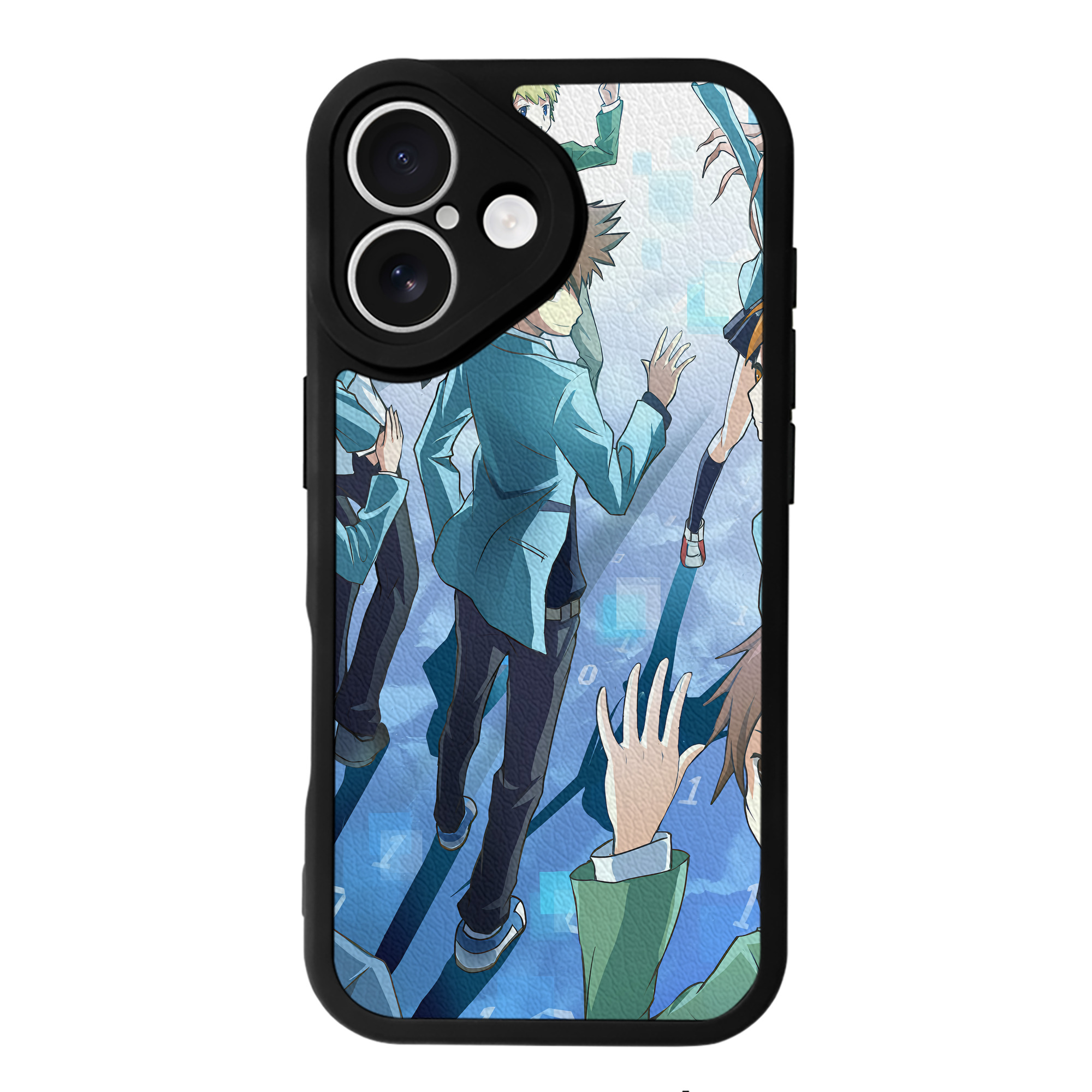 （画像用） Digimon デジタルモンスター/デジモン 【iPhone 16シリーズ対応】シリコンスマホケース（レザー調） 材質：シリコン